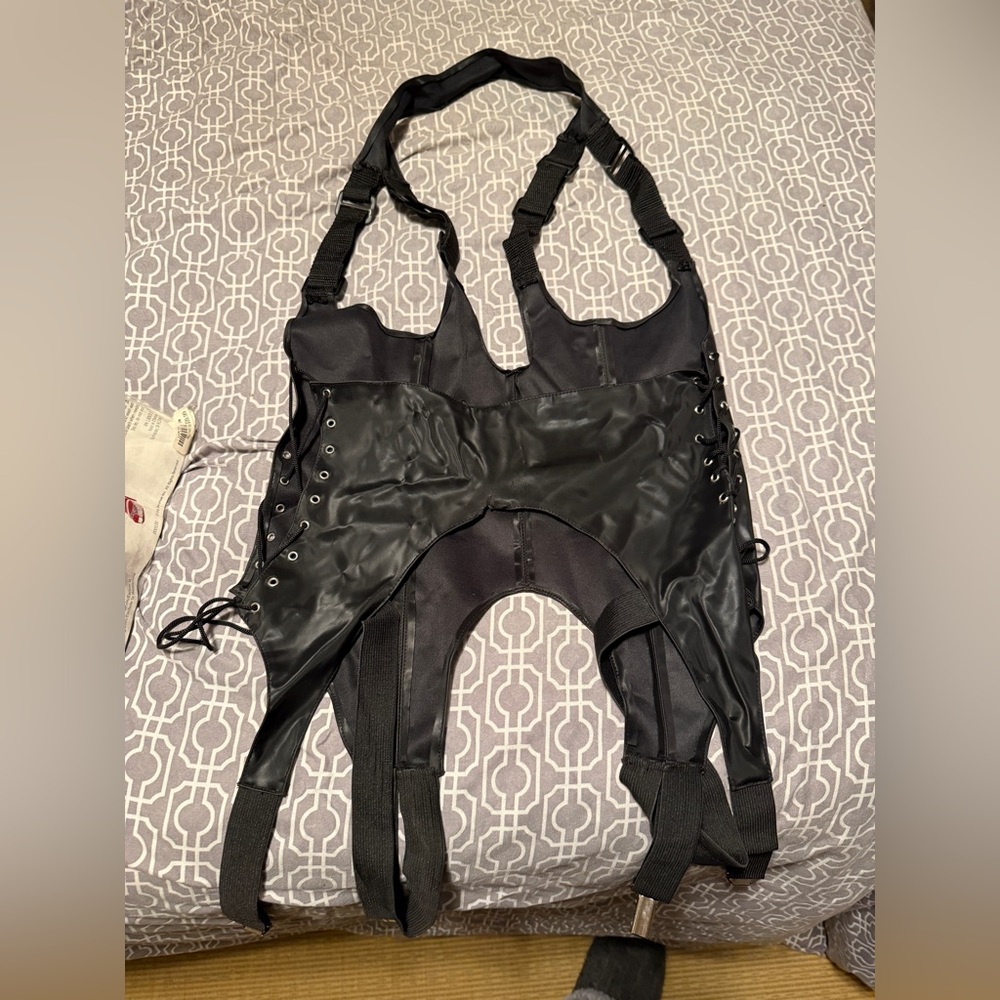 Black Harness Corset with Straps size medium